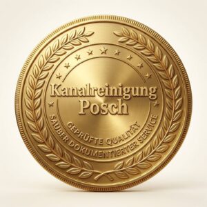 Goldenes Qualitaetssiegel von Kanalreinigung Posch mit Gepruefte Qualitaet